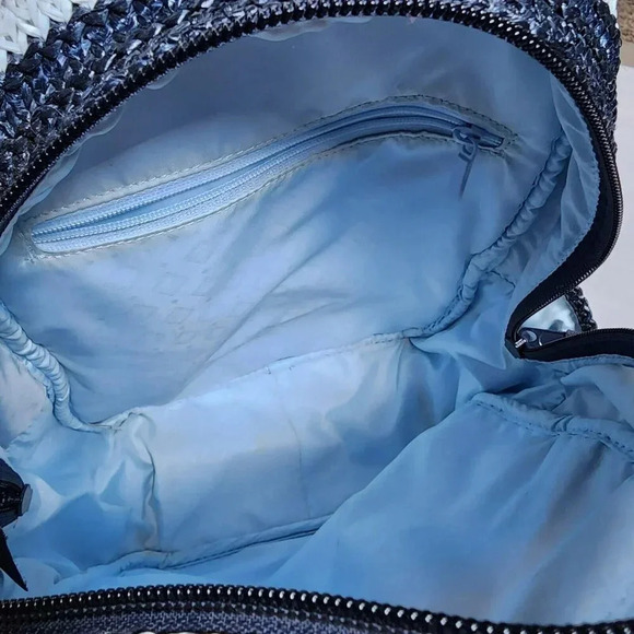 Vera Bradley Straw Mini Backpack Anchors Aweigh Nautical Beach Bag - Picture 7 of 11